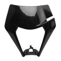 Motociklo priekinių žibintų gaubto kaukė priekinio žibinto gaubto lempos gaubtas, skirtas EXC SX SMR-125 150 250 525 purvo motociklo motokrosui juoda