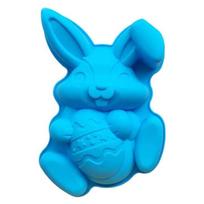 Easter Bunny Rabbit Egg Mold Silicone Mould Fondant Cake Chocolate Mould Baking Tool For Home Bakery 19.6*30.4cm blue
