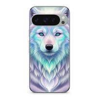 Case for Google Pixel 9 Pro XL White Wolf purple reflection juoda
