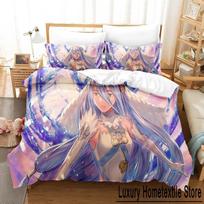 kawaii Game Fire Emblem Engage Bedding Set Cartoon Anime three-piece set Adult Kid Bedroom Duvet cover Sets 3D Print Anime 70x133cm 2pcs gray