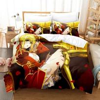 Anime FATE Nero Bedding Set Saber Duvet Cover Bedroom Comforter Covers Single Twin King Size Quilt Cover Home Textile 70x133cm 2pcs