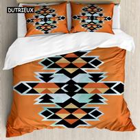 Tribal Duvet Cover Secret Tribe Pattern In Bohemian Style Bedding Set Bedclothes Double Queen King Size Polyester Qulit Cover EU single(135x200cm)