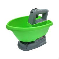 Hand Spreader Electric Fertilizer Garden Tool 3 L Seeder Planter Grass Seed green
