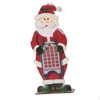 Advent Calendar Holiday Centerpiece Christmas Supplies Festival Funny for Office Santa claus white
