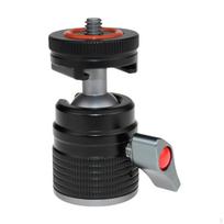 -Tripod Head Phone Tripod Mount Aluminum Alloy Compatible with Black Photo Attachment Camera T31D black
