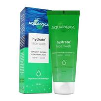 Aqualogica Hydrate+ veido prausiklis su hialurono rūgštimi ir kokosų vandeniu giliam valymui ir drėkinimui vyrams ir moterims - 100ml green