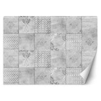 Wallpaper Minimalist Tiles in Grey 100x70 pilka spalva