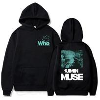 Jimin Muse Who Is My Heart Waiting for Hoodies Korean Band Member Graphic funny Winter sweat y2k graphic sweater Unisex tracksuit L