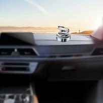 Automobilio oro gaiviklis Saulės energija besisukantis aromato difuzorius Automatinis sukimasis Ornamentas Kvepalai RV sidabras