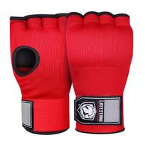 Boxing Hand Wraps Bandage Muay Thai Gloves for Men Inner Gloves Half Finger Gel Boxing Glove for MMA Taekwondo Equipment raudona
