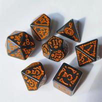 Daugiakampiai kauliukai, skirti TRPG DND RPG D20 D12 D10 D8 D6 D4 Stalo žaidimo kauliukai Dviejų spalvų pramogų stalo žaidimų kauliukų rinkinys 7 vnt.