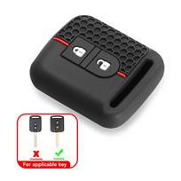 Silikoninis raktų pakabuko dėklas Nissan Qashqai Micra Navara Almera Cabstar Note NV200 M20M Patrol laikiklis Apsauga juoda
