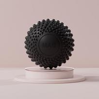 7 cm rankinis magnetinės terapijos dygliuotas rankų ir pėdų masažo kamuoliukas, atpalaiduojantis kūną, mažinantis spaudimą, kišeninis masažuoklis, sveikatos priežiūros priemonė juoda