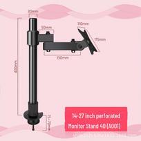 Computer Punch-Free Height Adjustable Monitor Stand with Swivel Base 14-27 inch perforated monitor stand 40 (A001) black