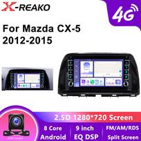 Android 13 Car Radio Multimedia Player 2 DIN For Mazda CX5 CX-5 CX 5 2012 2013 2014 2015 WIFI Head Unit GPS 4G 8Core Carplay Auto DSP 8 core 4GB+64GB