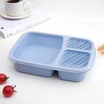 Atskira priešpiečių dėžutė, nešiojama Bento dėžutė, nepralaidi maisto talpa Mikrobangų krosnelės indai, skirti vaikų mokyklos suaugusiųjų biurui 1 mėlyna
