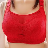 Thin and Large Without Steel Rims Gathering Underwear To Prevent Sagging and Light Leakage Women's Bra 36/80B
