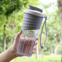 700ml Portable Water Bottle For Drink Plastic Leak Proof Sports Bottles Protein Shaker Water Bottle Drinkware Protein Powder Cup 700ml pilka