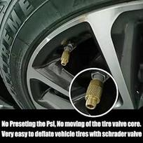 4in1 Car Tire Inflator Air Pressure Reduction Tool Car Tire Deflator Car Tire Tool Brass Car Truck Tire Inflator Valve Connector