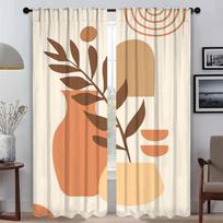 Abstract Line Pattern Anti-mosquito Curtains for Camera Blinds Home Interior Curtains 2 Pieces Halloween Decoration Partition W60xH90cmx2pcs-CL