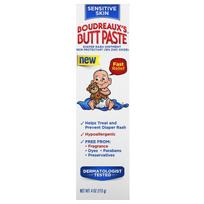 Boudreaux's Butt Paste, Diaper Rash Ointment, Sensitive Skin, 4 oz (113 g) white