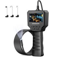 Pramoninė endoskopinė kamera 2,4 colio IPS ekranas HD1080P boreskopinė inspekcinė kamera automobilių vamzdžiams kanalizacijai 8 mm IP67 vandeniui atspari 8 LED 1m gray