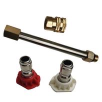 Car Water Gun Extension Rod Kit Pressure Cleaner Connector Nozzles Water Jet Telescoping Replacement Lance Cleaner CHINA black