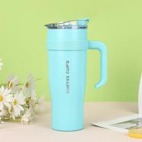 New Big MAC Car Cup Stainless Steel Handle Thermos Cup Large Capacity Gradient Straw Ice Bully Cup 1200ml