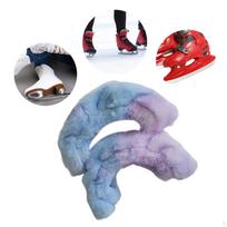 Ice Skate Blade Cover, Guard, Portable Practical Plush Protector for gray