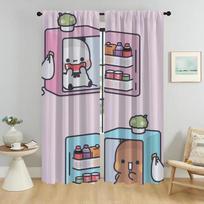 Bubu and Dudu Curtains for Living Room Curtain for Room 2 Panel Home Interior Curtains Partition Shades Halloween Decoration W50xH70cmx2pcs-CL
