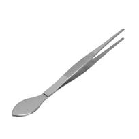 Bonsai Tweezers Stainless Steel Straight Serrated Tips Potted Plant Soil Loosening Spatula