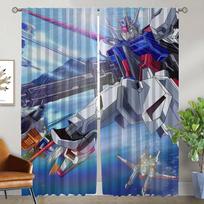 Gundams Curtains for Living Room Curtain for Room 2 Panel Shades Halloween Decoration Partition Home Interior Curtains Kitchen W50xH70cmx2pcs-CL gray
