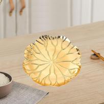 Dekoratyvinė padėklas popietės arbatos pyragaičiams Madingas vaisių desertams Laikymo lėkštė Lotus beige