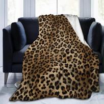 Leopardo rašto flanelinės pledai Super minkšti šilti pliušiniai purūs lengvi jaukūs pūkuoti vilnos pledai vaikams paaugliams 30x40in