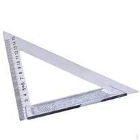 Nerūdijančio plieno trikampė liniuotė matavimui staliaus/medžio apdirbimui 150mm white