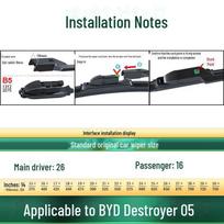 BYD e9/D1/Destroyer 05/07/Frigate 07 Silent Boneless Wiper