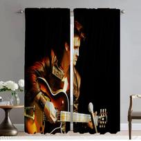Blackout Curtains 2 Pieces Elvies Living Room Curtain Anti-mosquito Curtains for Camera Shades Tulle for Bedroom Partition Child W50xH70cmx2pcs-CL
