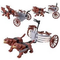 Medieval Figures Orc Soldiers Raider Vargr Wolf Chariot Orcus Uruk-hai Knights Building Blocks Bricks Kids Toys Gifts