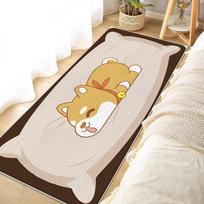 Animacinis mielas gyvūnas kilimas namų lovos šonui Diatominio molio kilimas Krištalinis veliūras Sugerianti kilimėlis Pėdai kilimėlis Neslystantis kilimėlis 40 * 60cm beige