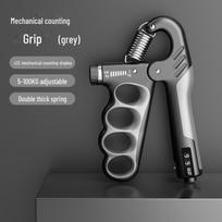 Adjustable Grip Strengthener with Electronic Counter for Hand Recovery & Fitness gray