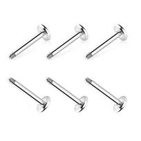 „316L nerūdijančio plieno lūpų ir auskarų pakaitinis strypas – patvarus, universalus“ 1.2*8mm white