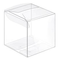 WTEMPO 20 VNT Skaidrios kubo formos dovanų dėžutės Skaidrios plastikinės dovanėlių dėžutės Kūrybingos DIY makaronų, keksiukų, šokolado mažos dėžutės Festivalio renginio vakarėlio reikmenys 20pcs balta