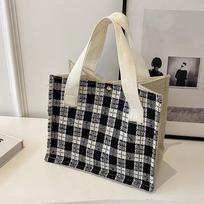 High-End Niche Bag Women'S Lunch Box Bento Bag Women'S Japanese Girl Fashion Versatile Single Shoulder Satchel gray