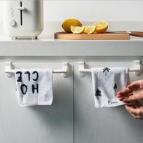 Creative European Punch-Free Kitchen Rag Storage Rack - Detachable and Door-Mountable Large Rag Rack