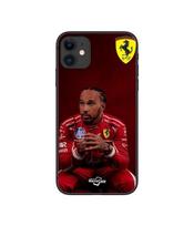 Coque de téléphone - Scuderia Ferrari - Iphone 11 - Souple - Silicone - Motif Hamilton juoda