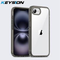 KEYSION Transparent Shockproof Case for iPhone 16e HD Clear Soft TPU Silicone+PC Protection Phone Back Cover for iPhone 16e 2025 for iPhone 16e ruda
