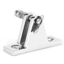 90 Degree Boat Hinge Steel Bimini Top Deck Hinge with Quick Release Pin white