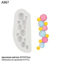 Half Ball Cake Decoration Mold: Chocolate Fondant Bubble Series Baking Accessories