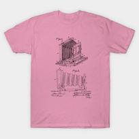 T Shirt Women Camera Vintage Patent Drawing Harajuku Print Kawaii Tshirt Summer Short Sleeve Female T-Shirt Top Tee S rožinė