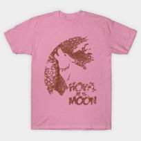 T Shirt Women Wolf Harajuku Print Kawaii Tshirt Summer Short Sleeve Female T-Shirt Top Tee S rožinė